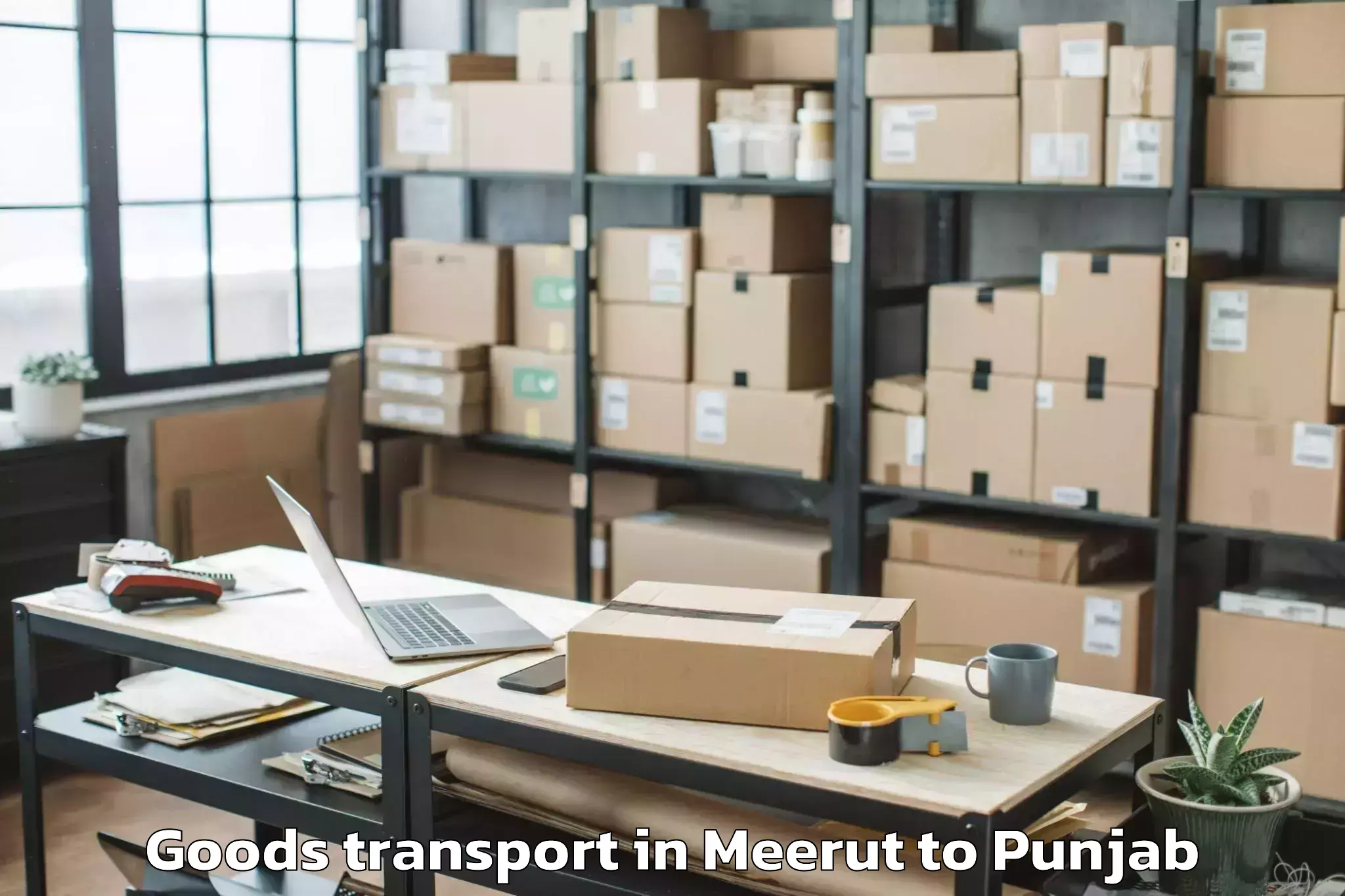 Professional Meerut to Pathankot Goods Transport